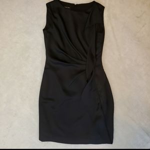 Jones New York black ruffle cocktail dress…